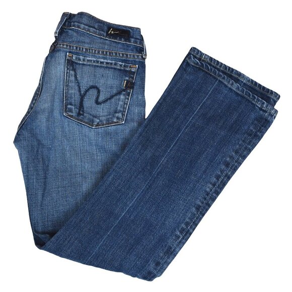 CITIZENS OF HUMANITY Sz 28 KELLY STRETCH #001 LOW WAIST BOOTCUT WOMENS JEANS USA - Picture 11 of 11